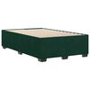 vidaXL Estructura cama sin colch&oacute;n terciopelo verde oscuro 120x200 cm