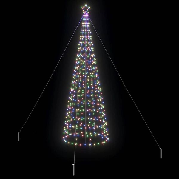 vidaXL &Aacute;rbol de Navidad LED con estacas de tierra Multicolor 400 cm