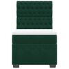 vidaXL Cama box spring con colch&oacute;n terciopelo verde oscuro 90x200 cm