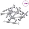vidaXL Tornillos de Muebles 1600 pcs Plateado Acero