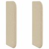 vidaXL Oreja de cabecero Crema 40,5 x 40,5 x 4 cm tela