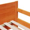vidaXL Estructura de cama Marr&oacute;n 80 x 200 cm Madera de pino macizo