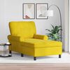 vidaXL Sill&oacute;n reclinable Amarillo 91 x 157 x 91 cm Terciopelo