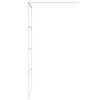 vidaXL Mampara de ducha vidrio ESG transparente blanco 90x195 cm