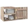 vidaXL Armario de ba&ntilde;o de pared madera maciza de teca 41x38x40 cm