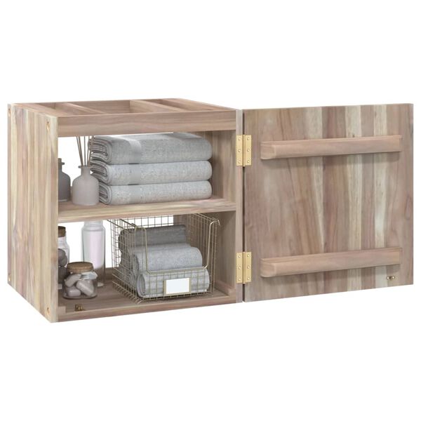 vidaXL Armario de ba&ntilde;o de pared madera maciza de teca 41x38x40 cm