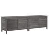 vidaXL Arc&oacute;n jard&iacute;n madera maciza abeto gris antracita 198,5x50x56,5cm