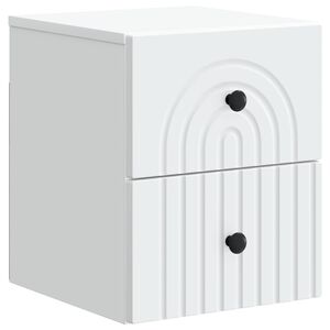 vidaXL Mesita de Noche de Pared 33 x 34,5 x 40 cm Madera de Ingenier&iacute;a