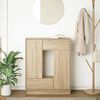 vidaXL Aparador con cajones y puertas roble Sonoma 73x31x90 cm