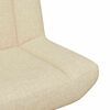 vidaXL Silla giratoria Crema 63 x 75 x 76 cm tela
