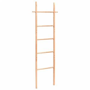vidaXL Toallero escalera madera maciza de nogal 170 cm
