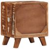 vidaXL Mesita de noche 40x32x46 cm madera maciza reciclada