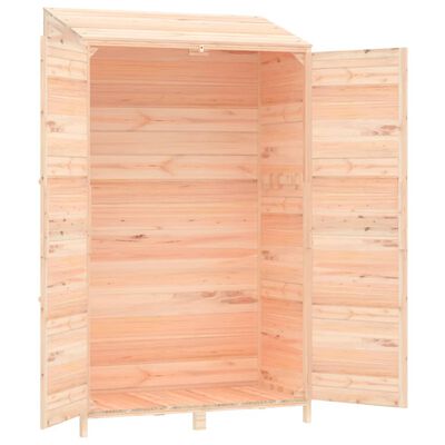 vidaXL Cobertizo de jardín madera maciza de abeto 102x52x174,5 cm