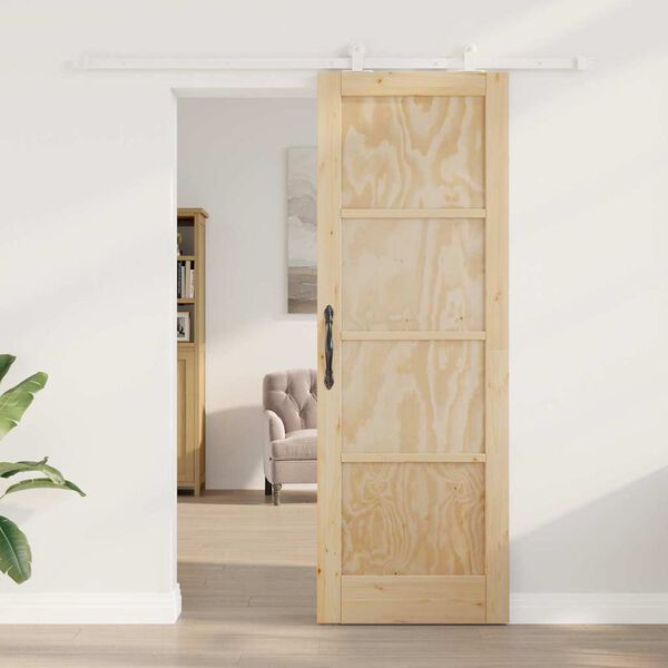 vidaXL Puerta Corredera ORKDAL Marr&oacute;n 73,5 x 211 cm