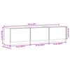 vidaXL Mueble de TV Sonoma 165 x 34 x 40 cm Madera de ingenier&iacute;a