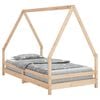 vidaXL Estructura de cama infantil madera maciza de pino 90x190 cm