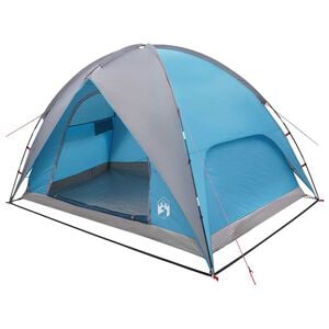 vidaXL Tienda de Camping con Cubierta de Lluvia Impermeable Igl&uacute; Azul
