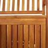 vidaXL Banco de almacenaje madera maciza de acacia 148 cm