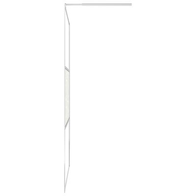 vidaXL Mampara de ducha accesible vidrio ESG diseño piedras 100x195 cm