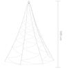 vidaXL Árbol de pared con gancho metálico 720 LED azul 5 m