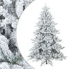 vidaXL &Aacute;rbol de Navidad artificial plegable cubierto de nieve Blanco