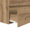 vidaXL Juego de muebles de baño con cajón 2 pcs Roble artesanal