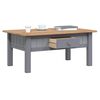 vidaXL Mesa de centro madera de pino estilo Panam&aacute; gris 100x60x43,5 cm