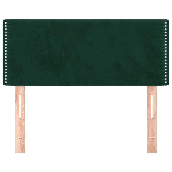 vidaXL Cabecero de terciopelo verde oscuro 80x5x78/88 cm