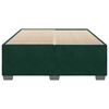 vidaXL Estructura cama sin colch&oacute;n terciopelo verde oscuro 140x200 cm