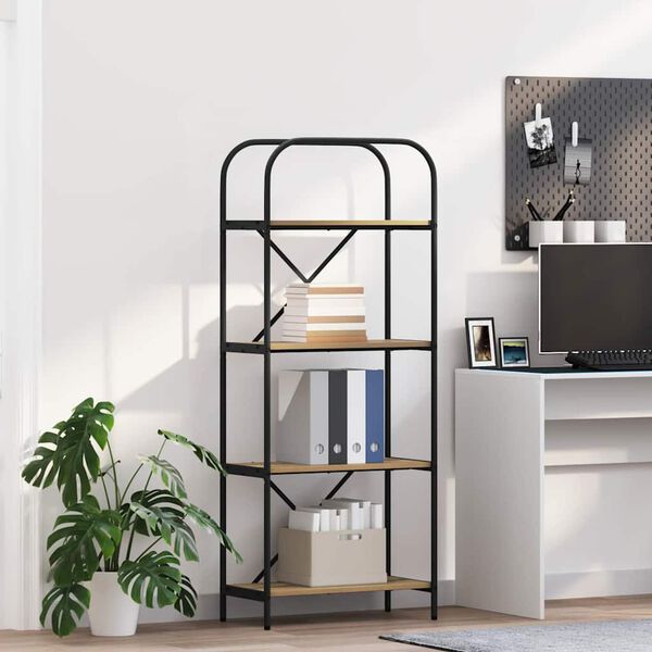 vidaXL Estante de libros Roble artesanal 60 x 30 x 146 cm