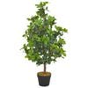vidaXL Planta artificial &aacute;rbol de laurel con macetero 90 cm verde