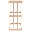 vidaXL Soporte para le&ntilde;a de exterior madera maciza pino 108x52x106 cm