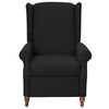 vidaXL Sill&oacute;n reclinable de masaje de tela negro