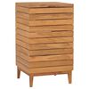 vidaXL Cesto de la ropa sucia madera maciza de teca 40x40x70 cm