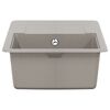 vidaXL Lavabo Gris 670 x 460 mm 80% Cuarzo y 20% Resina