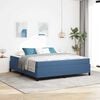 vidaXL Estructura de cama con colch&oacute;n Azul 180 x 200 cm tela