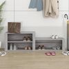 vidaXL Mueble zapatero madera contrachapada gris Sonoma 150x35x45 cm
