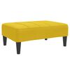 vidaXL Sof&aacute; cama de 2 plazas con taburete terciopelo amarillo