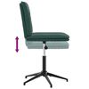 vidaXL Silla de comedor de terciopelo verde oscuro