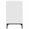 vidaXL Mesa de Noche Blanco 63.5 x 36 x 61 cm Madera contrachapada