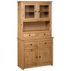 vidaXL Aparador de madera maciza de pino estilo Panam&aacute; 93x40,5x180 cm