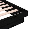 vidaXL Estructura de cama individual peque&ntilde;a sin colch&oacute;n madera negro