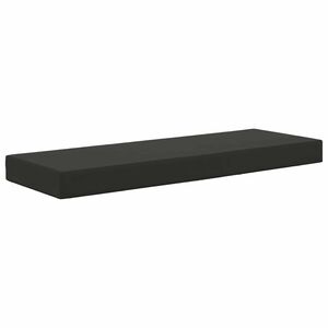 vidaXL Coj&iacute;n de asiento de exterior Negro 111,5 x 40 x 8 cm