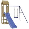 vidaXL Parque infantil de exterior madera de pino impregnada