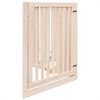 vidaXL Puerta para perros plegable 4 paneles madera de &aacute;lamo 320 cm