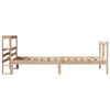 vidaXL Estructura de cama con cabecero madera maciza pino 75x190 cm