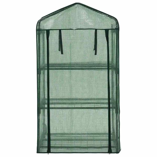 vidaXL Mini Invernadero de 3 niveles 69x49x125 cm