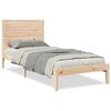 vidaXL Cama extralarga sin colch&oacute;n madera maciza 100x210 cm
