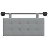 vidaXL Cabecera Colgante Gris Claro 100 x 55 x 5 cm tela