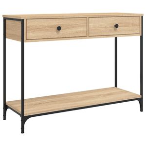 vidaXL Mesa consola madera de ingenier&iacute;a roble Sonoma 100x34,5x75 cm